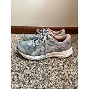 ASICS Gel-Contend 8, Women's Size 8 Gray Pink, 1012B320 Running Shoes